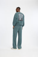7 Days Active Regular Crewneck Sweatshirts 065 Dusty Green