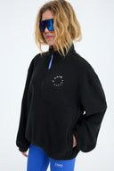 7 Days Active Regular Half Zip Fleece Outerwear 001 Black