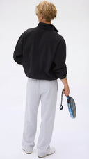 7 Days Active Regular Half Zip Fleece Outerwear 001 Black