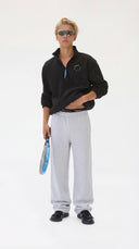 7 Days Active Regular Half Zip Fleece Outerwear 001 Black