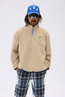 7 Days Active Regular Half Zip Fleece Outerwear 835 Silver Gray