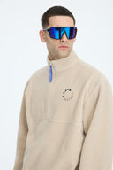 7 Days Active Regular Half Zip Fleece Outerwear 835 Silver Gray