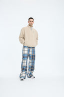 7 Days Active Regular Half Zip Fleece Outerwear 835 Silver Gray