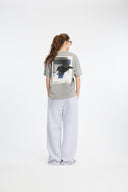 7 Days Active Regular Race Line Tee T-shirt S/S 080 Light Grey