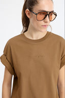 7 Days Active Regular Run To Be Strong Tee T-shirt S/S 004 Brown