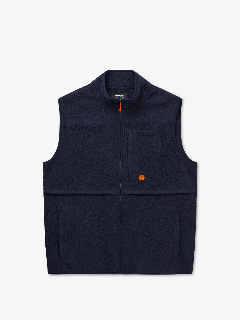 Relaxed Fleece Zip Vest – 7 DAYS Active