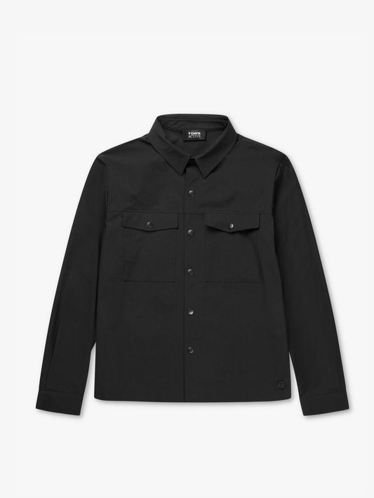 7 DAYS Ripstop Tech Overshirt Jackets 001 Black