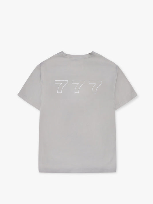 7 DAYS Shiny Oversize Tee T-shirt S/S 051 Silver