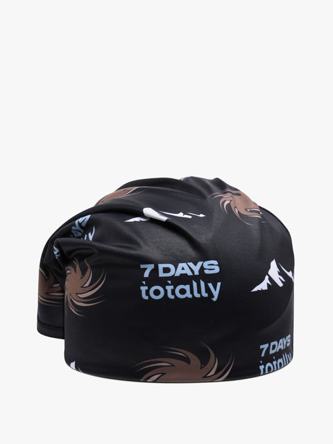 7 Days Active Skiing Bandana Headwear 001 Black