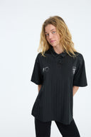 7 Days Active Soccer Polo Shirt Lifestyle Tops 001 Black