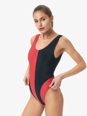 7 DAYS Swimsuit Swimwear 110 Red/black