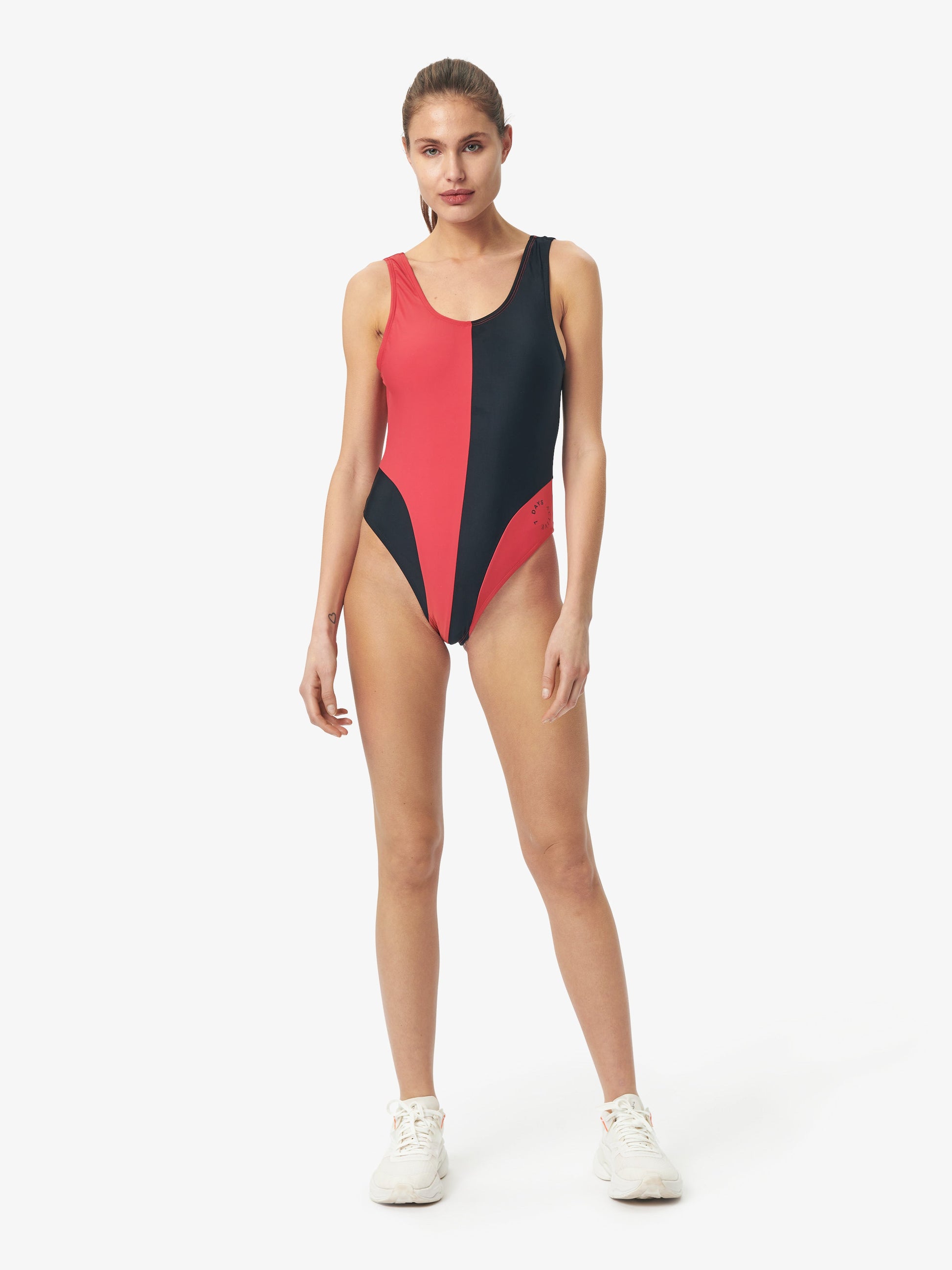 7 DAYS Swimsuit Swimwear 110 Red/black