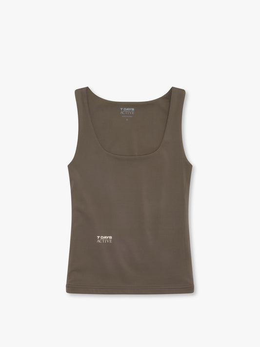 7 Days Active Tank Top Tops 071 Major Brown