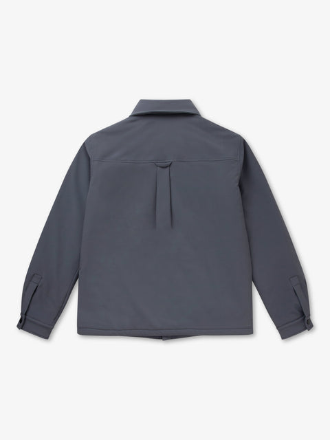 7 DAYS Tech Padded Overshirt Shirts 014 Ebony Grey