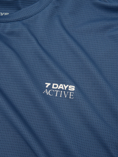 7 Days Active Training Tee T-shirt S/S 833 Dark Denim