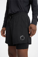 7 Days Active Two-in-One Shorts Shorts 001 Black