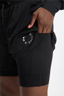 7 Days Active Two-in-One Shorts Shorts 001 Black