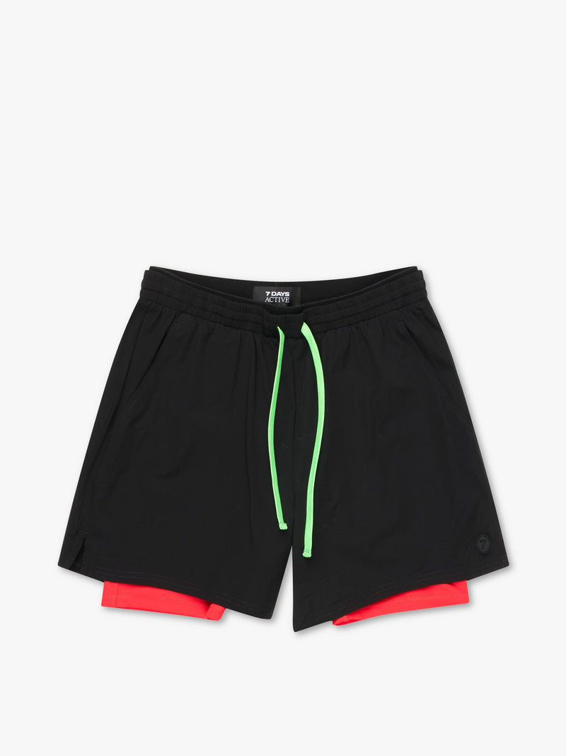 7 DAYS Two in One Shorts Shorts 001 Black