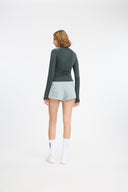 7 Days Active Womens Full Zip Running Top Training Tops 060 Petrol