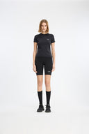 7 Days Active Womens Short Sleeve Training Tee T-shirt S/S 001 Black