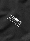 7 Days Active Womens Short Sleeve Training Tee T-shirt S/S 001 Black