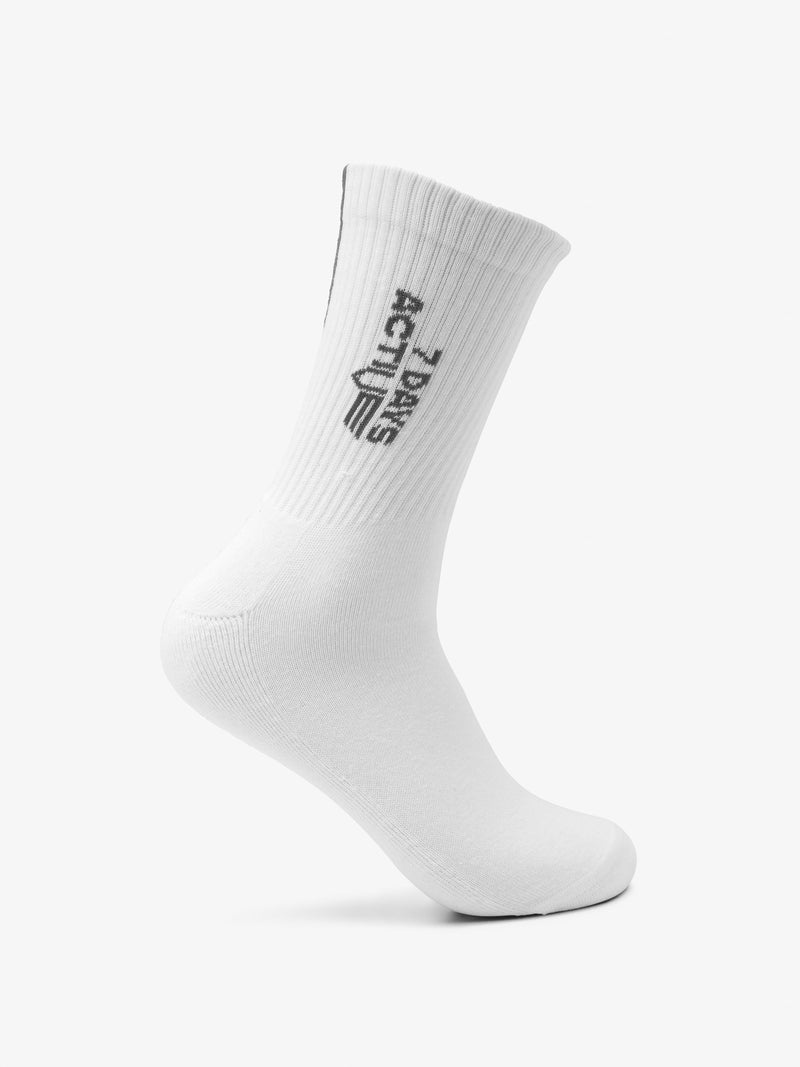 7 DAYS Amatzuio Socks Socks 009 White