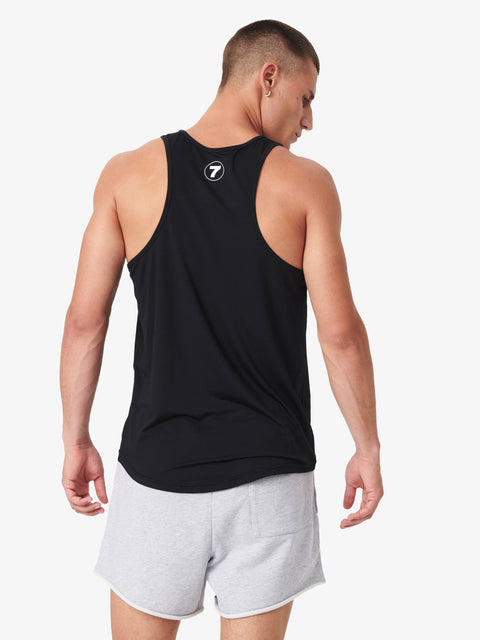 7 DAYS Men's Singlet Tanktops 001 Black