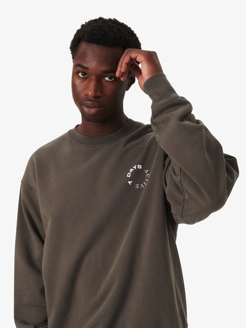 7 DAYS Monday Crewneck Sweatshirts 036 Beluga Grey