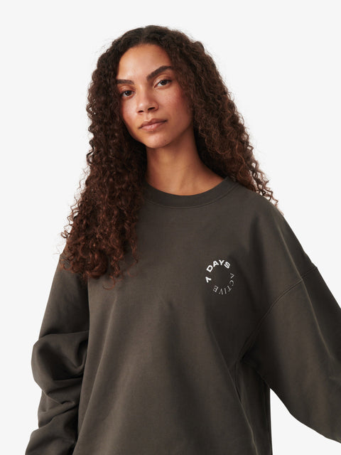 7 DAYS Monday Crewneck Sweatshirts 036 Beluga Grey