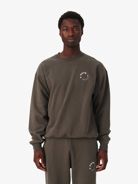 7 DAYS Monday Crewneck Sweatshirts 036 Beluga Grey