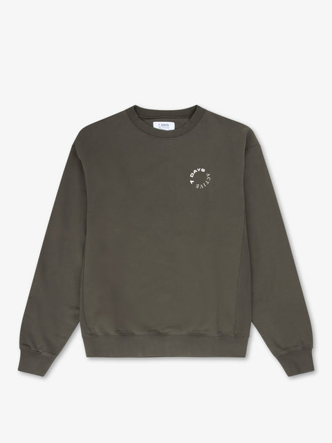 7 DAYS Monday Crewneck Sweatshirts 036 Beluga Grey