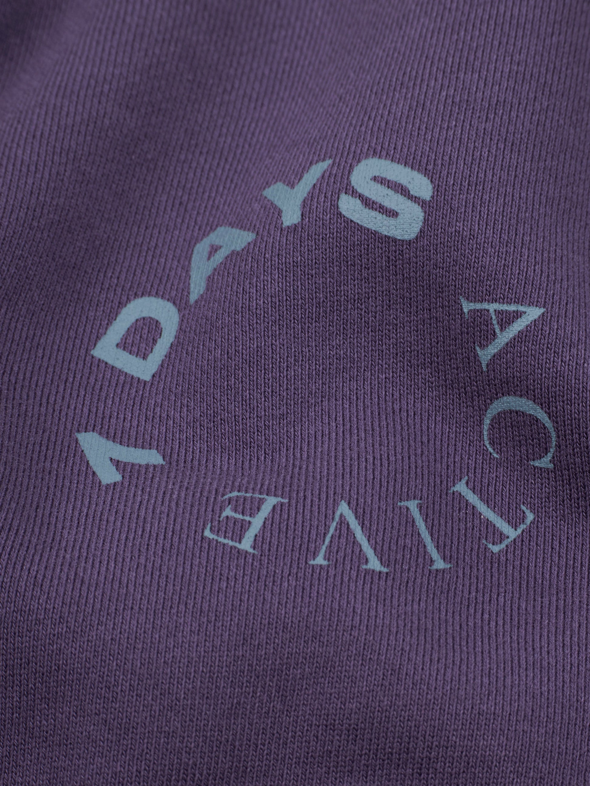 7 DAYS Monday Crewneck Sweatshirts 720 Purple Velvet