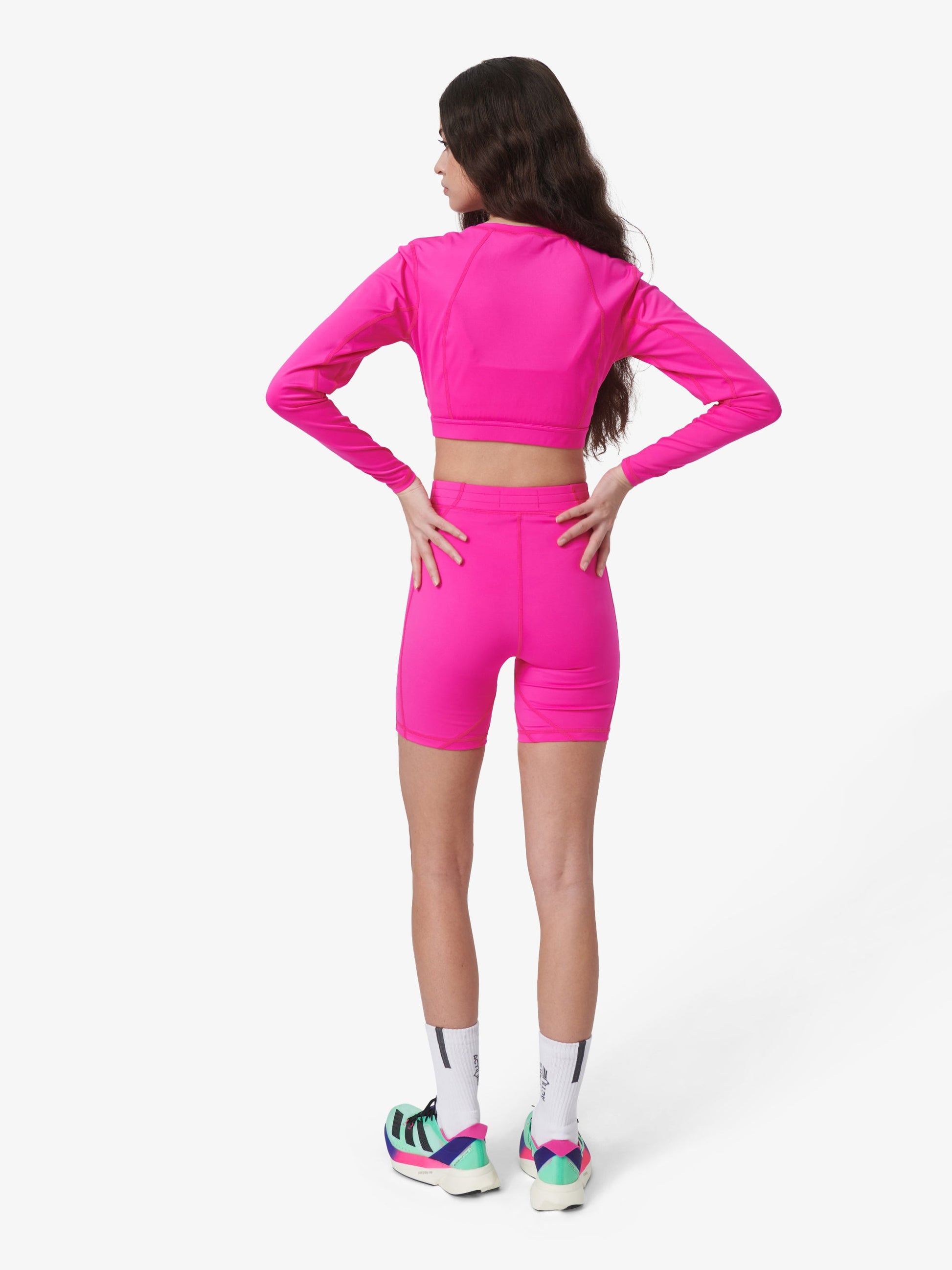 7 DAYS Panelled Bike Shorts Shorts 147 Pink Glo