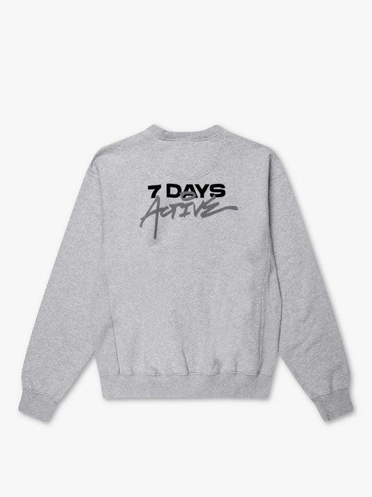 7 DAYS Selfridges Monday Crewneck Sweatshirts 022 Heather Grey