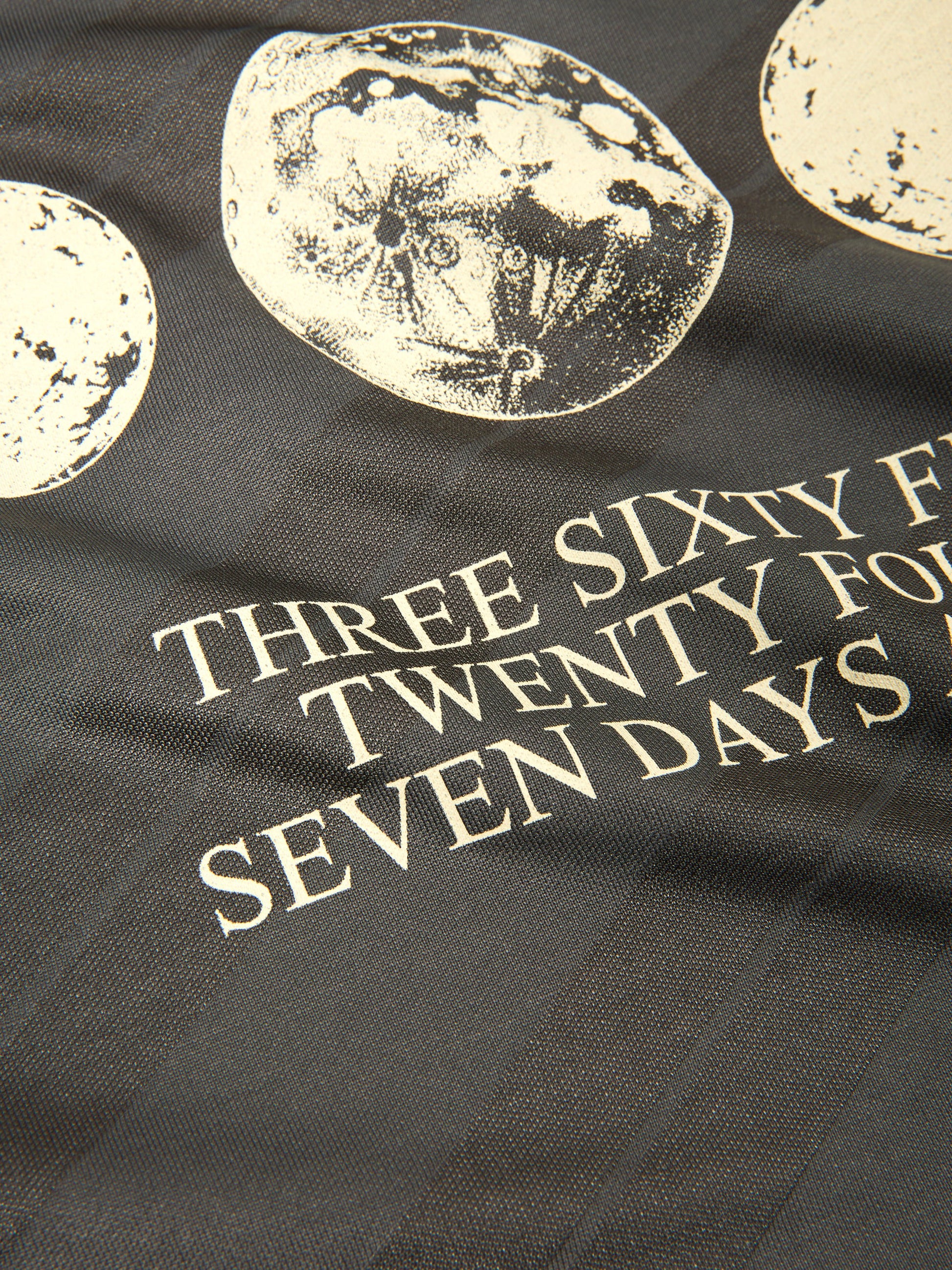 7 DAYS Tech Long Sleeve Graphic Tee T-shirt L/S 068 Raven