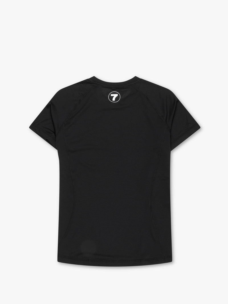 7 DAYS Women's Training Tee T-shirt S/S 001 Black